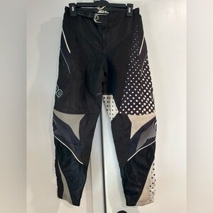 Nema Mako Black and White Graphic Motocross Pants